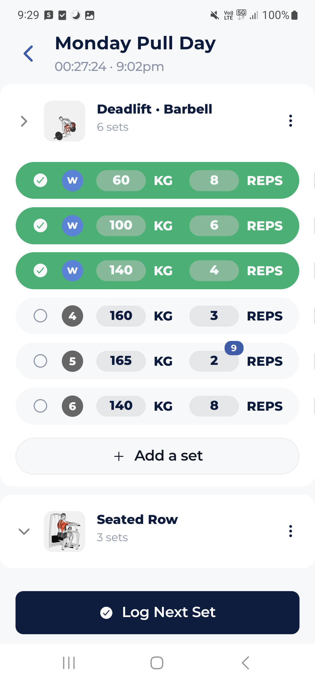 Progression over time